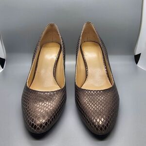 Cole Haan Grand OS Metallic Snake Embossed Pumps Womens‎ 5.5 B